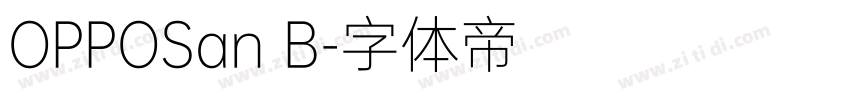 OPPOSan B字体转换
